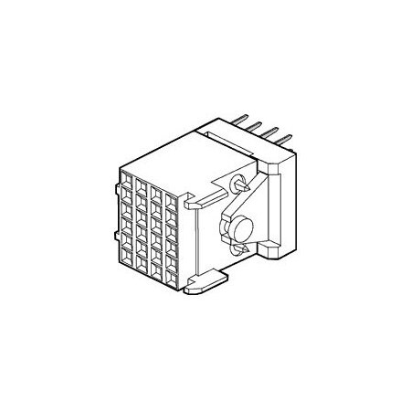 Fci Board Connector, 48 Contact(S), 4 Row(S), Female, Straight, 0.079 Inch Pitch, Solder Terminal,  93235-121LF